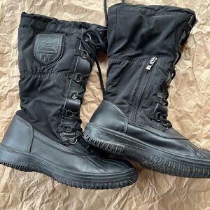 Atelier Noir by RUDSAK Black Lace-Up Winter Boots